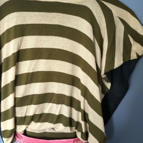 RED Valentino NWT Flutter Sleeve Dress ~ Pink Silk Belt ~ ARANA616 - A75 - Sz M - Picture 8 of 13